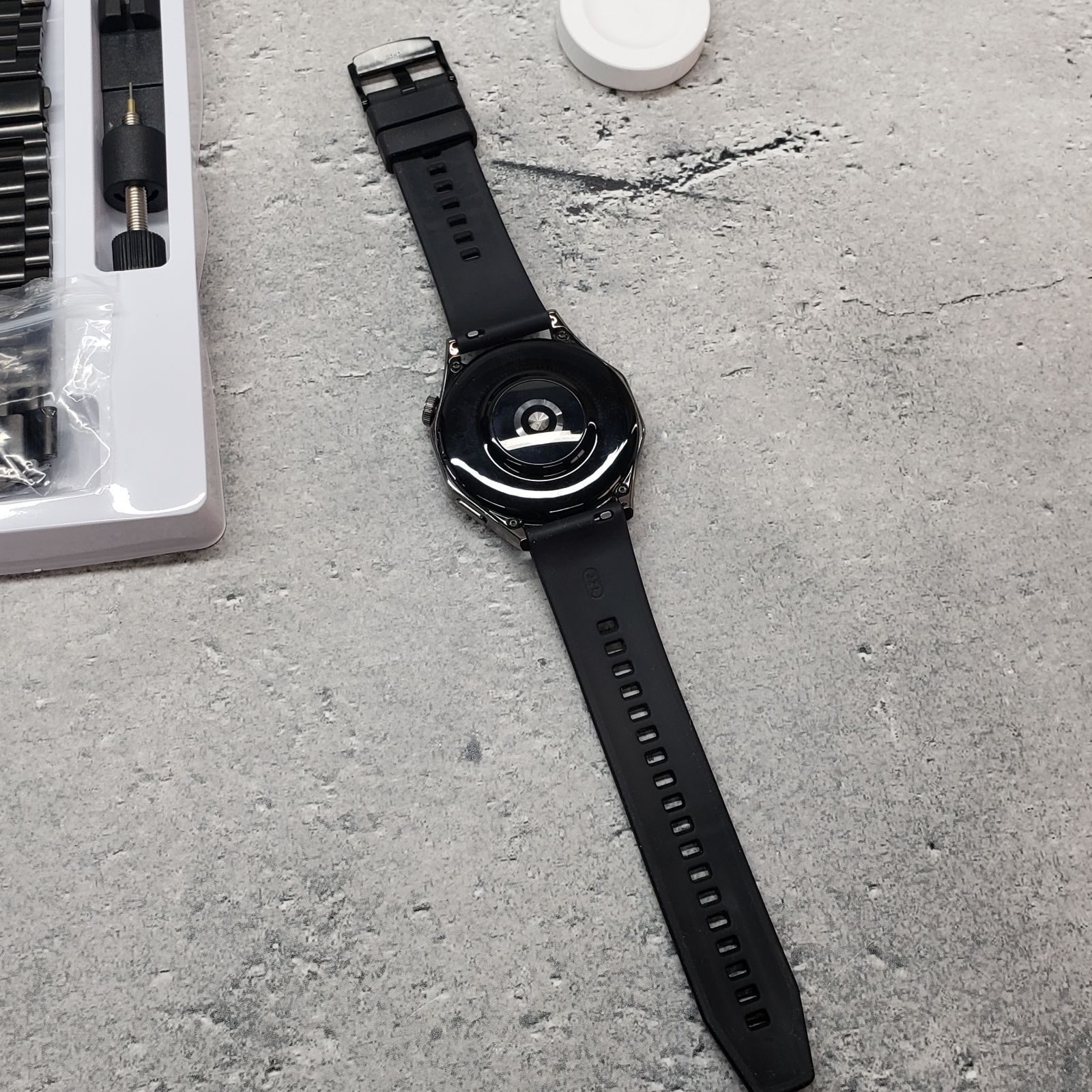 HUAWEI WATCH GT 4 スマートウォッチ ブラック 交換用バンド2本付き 