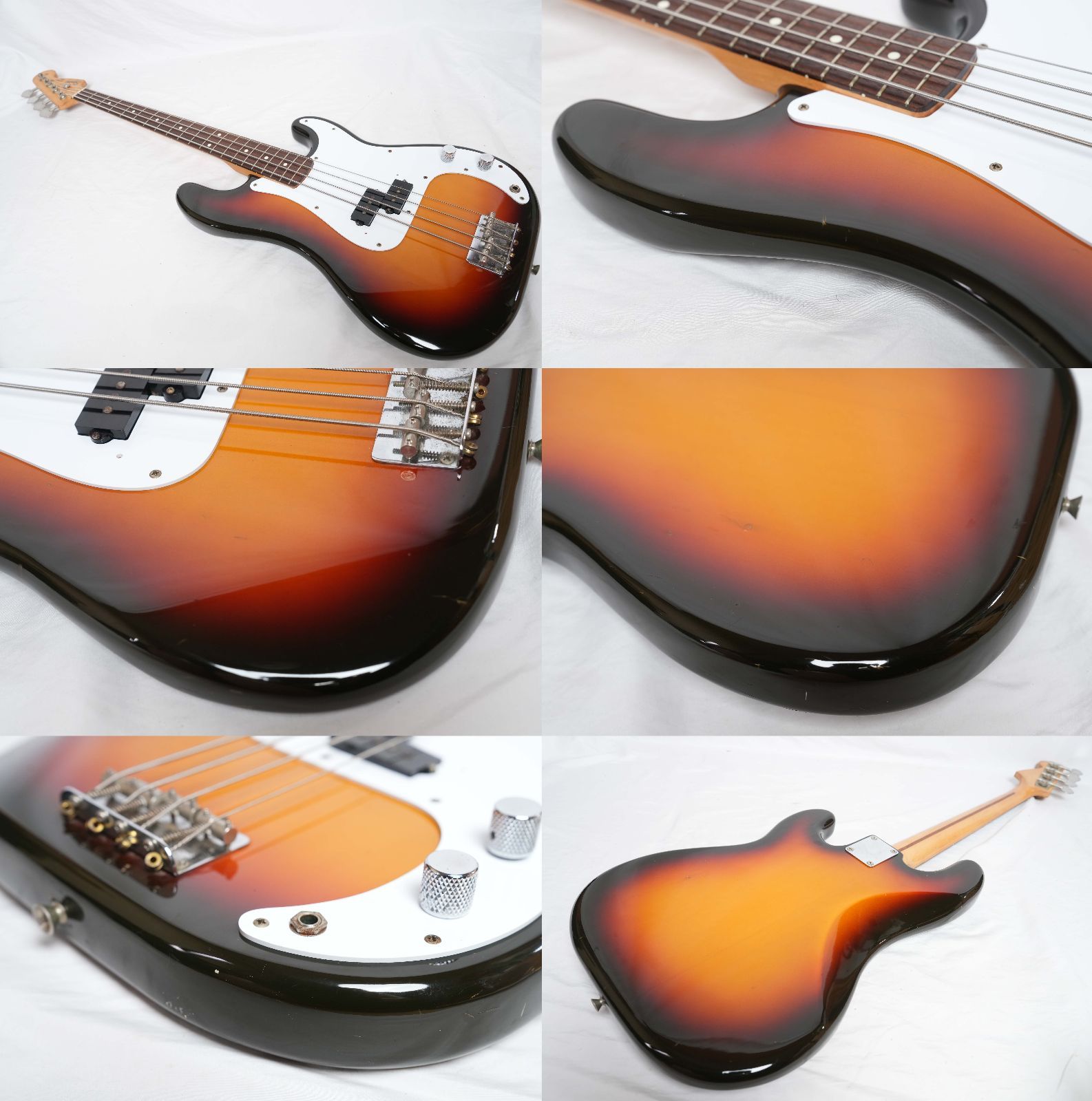 ☆Squier by Fender☆SPB-33 PRECISION BASS 3TS Silver Series