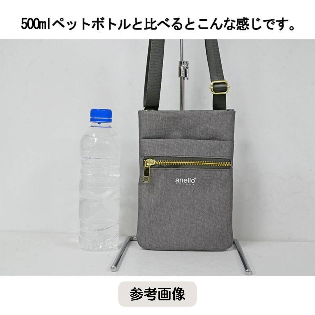 【再入荷！】【anello GRANDE】【送料込み】【新品】anello GRANDE アネログランデ スマホポーチ スマホショルダー 撥水軽量 コンパクト ネイビー