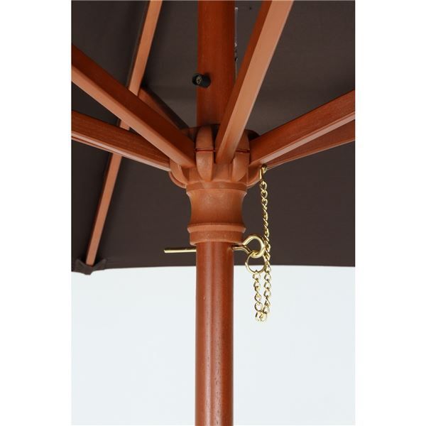 パラソル 幅270cmタイプ ブラウン 木製 組立品 パラソルベース別売 ガーデン ベランダ テラス アウトドア 店舗 お店 代引不可 WWW_GEBZETESISAT_COM_TR