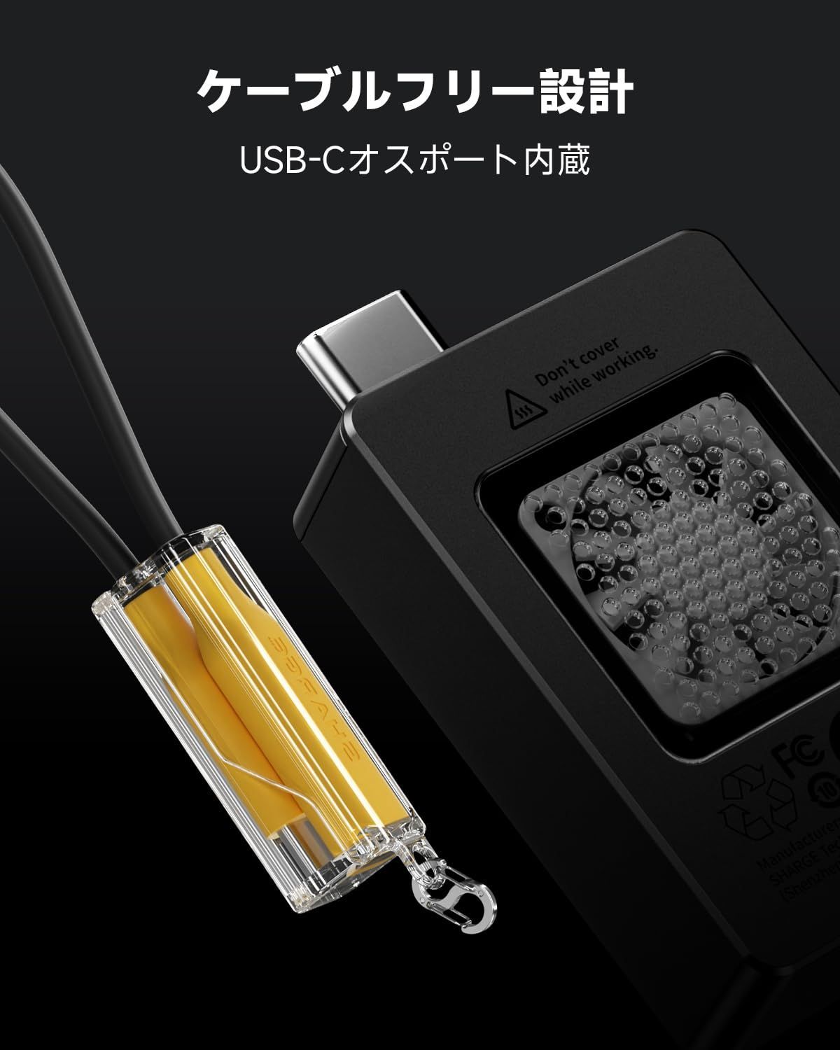 新着商品 M.2 NVMe SSDソリッド ステート ドライブ アクティブ冷却システム 外付けSSDケース 10Gbps 外付け USB C エンクロージャ 3.2 Gen2 Mキー2230 SSD SSDをサポート IP54防水 防塵 DISK グレー 仕