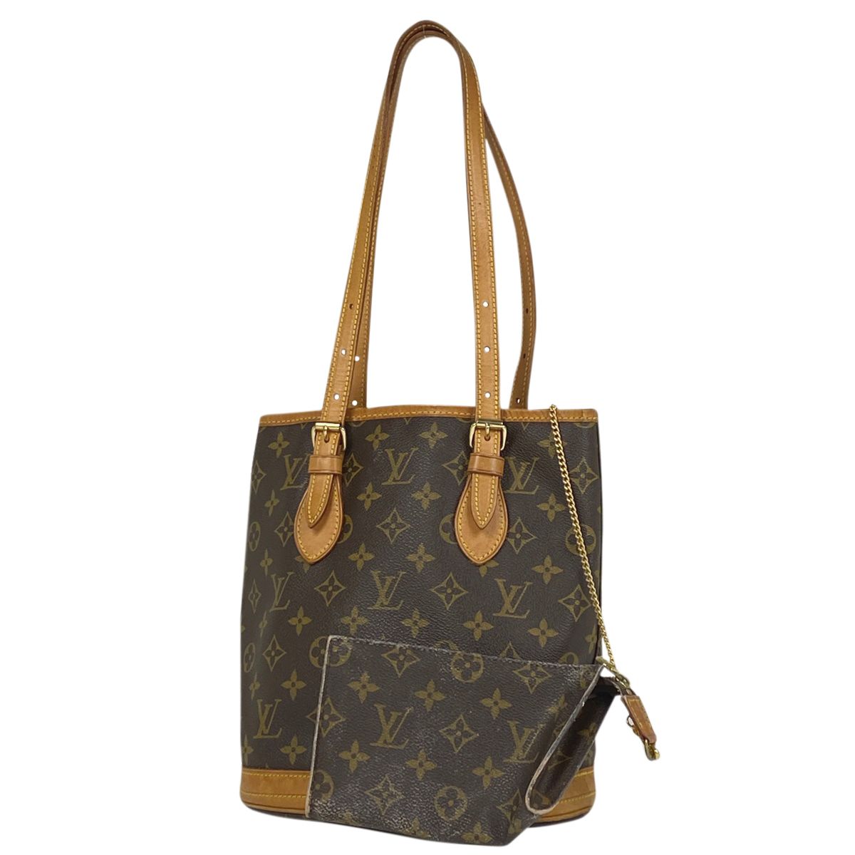 ジャンク品】ルイ・ヴィトン Louis Vuitton プチ バケット PM ショルダーバッグ バケツ型 トートバッグ モノグラム ブラウン  M42238 レディース 【中古】 - メルカリ