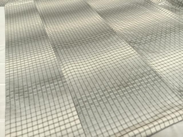 平和屋着物○花織 紬 市松文 暈し染め 正絹 逸品 AAAU8272zg - メルカリ 