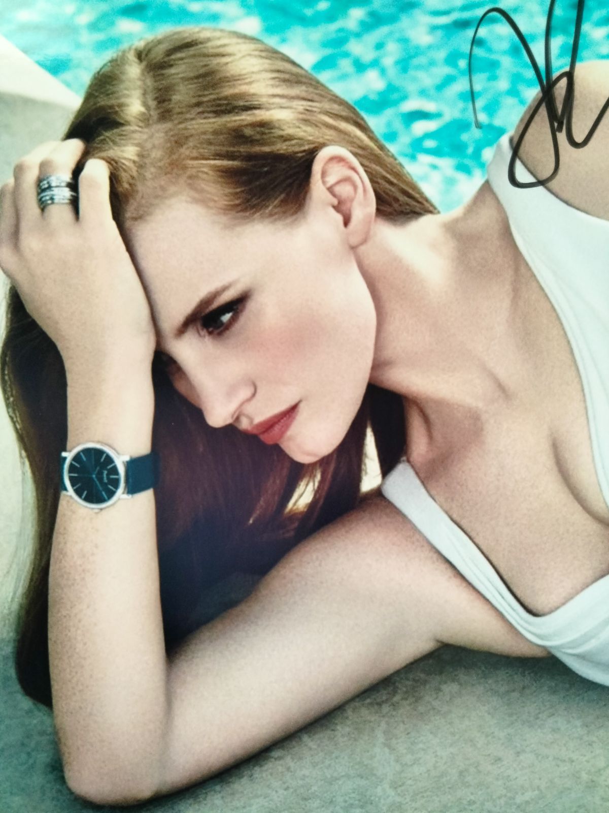 ジェシカ・チャスティン直筆サイン入り超大型写真…Jessica Chastain  