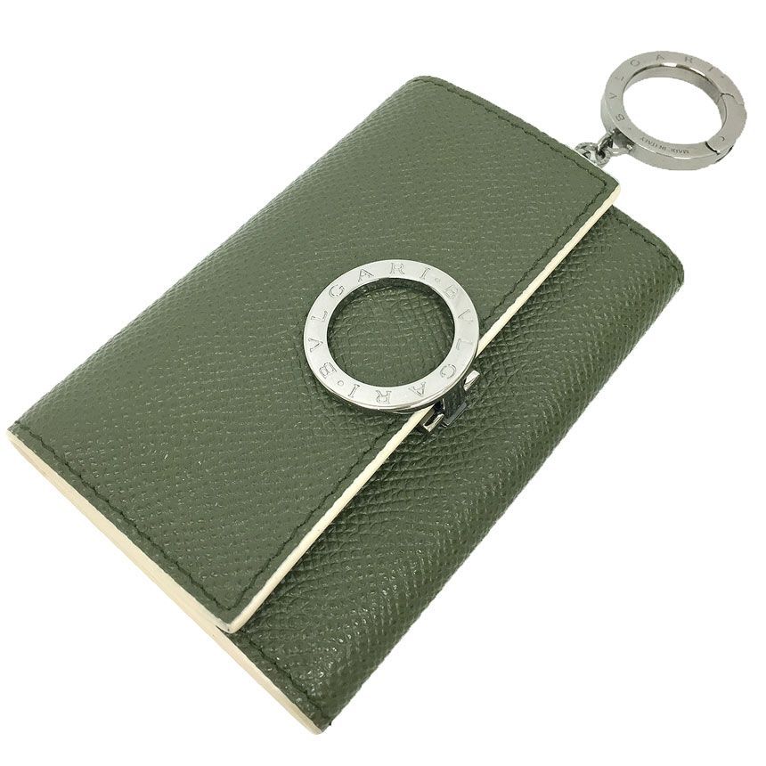 【美品】BVLGARI ブルガリ キーケース ロゴ サークルロゴ ロゴクリップ 美品】BVLGARI ブルガリ キーケース ロゴ サークルロゴ 馴染め