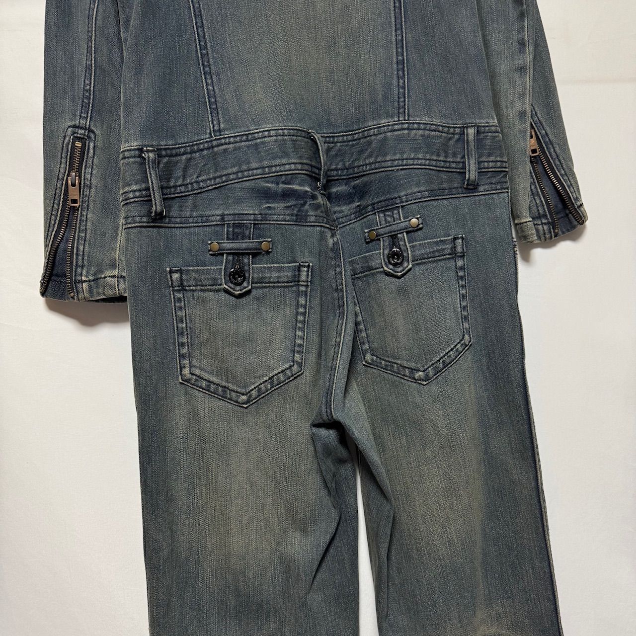 AVIREX デニム つなぎオールインワン TYPE BLUE Lサイズ AVIREX