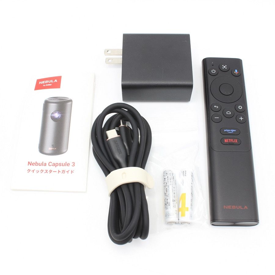 美品】Anker Nebula Capsule 3 D2425N11 ブラック モバイル