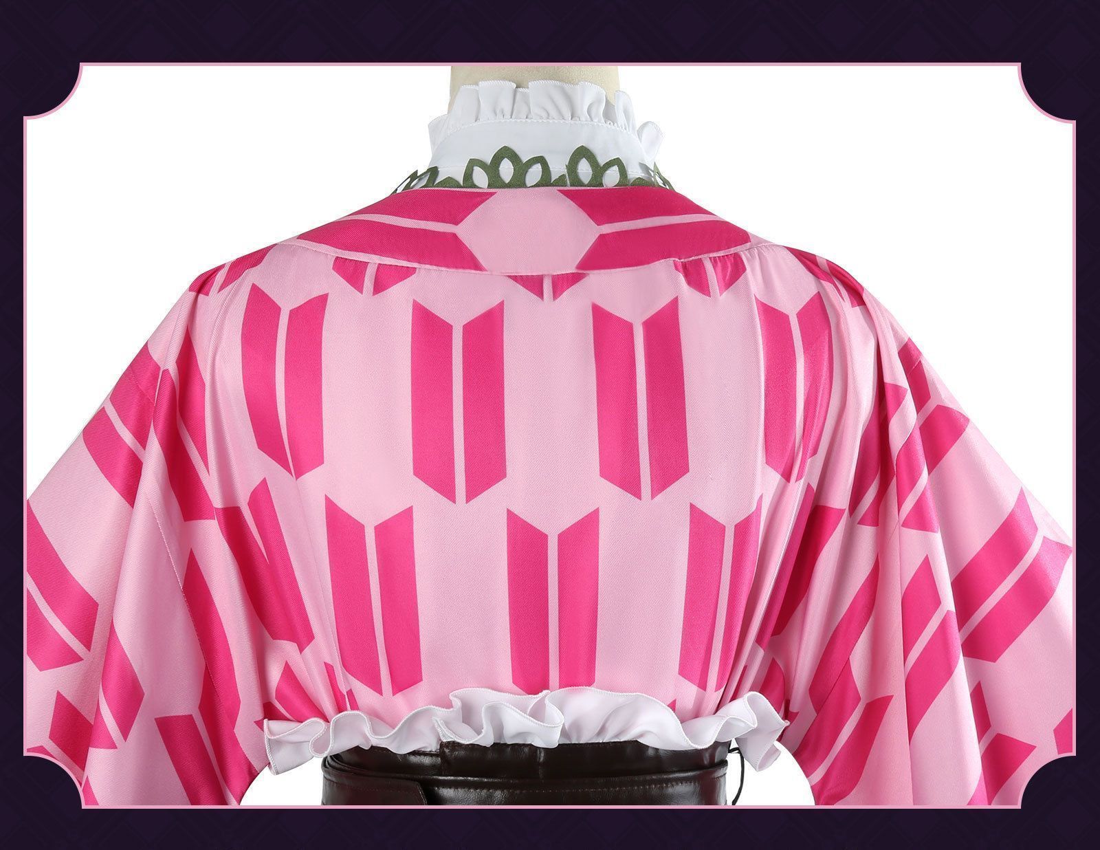 鬼滅の刃コスチューム甘露寺蜜璃変装イベントハロウィンアニメ文化祭ステージ服cosplay演出服キャラ仮装