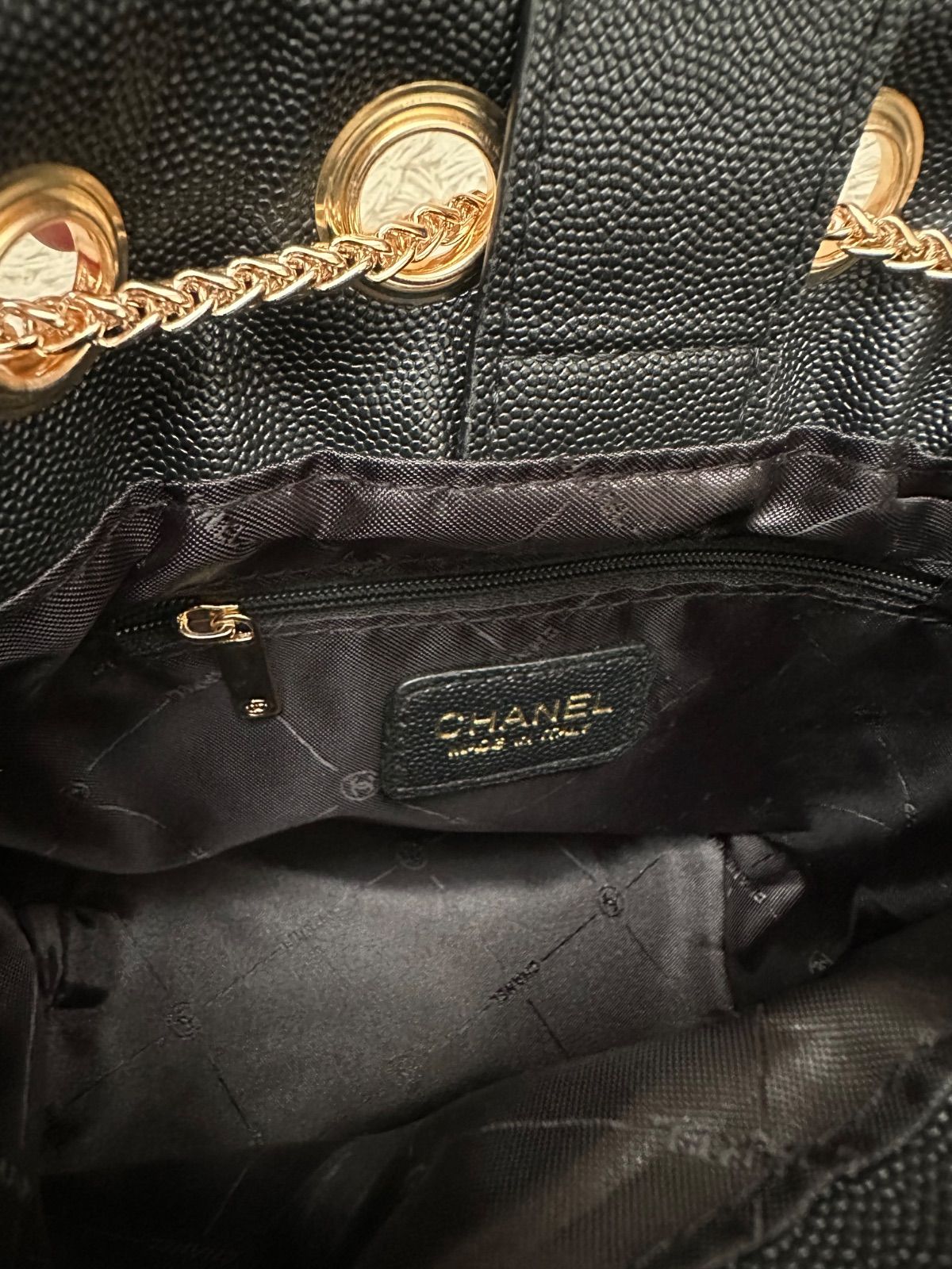 CHANEL シャネル VIPノベルティ ショルダーバッグ 2way 巾着◇黒