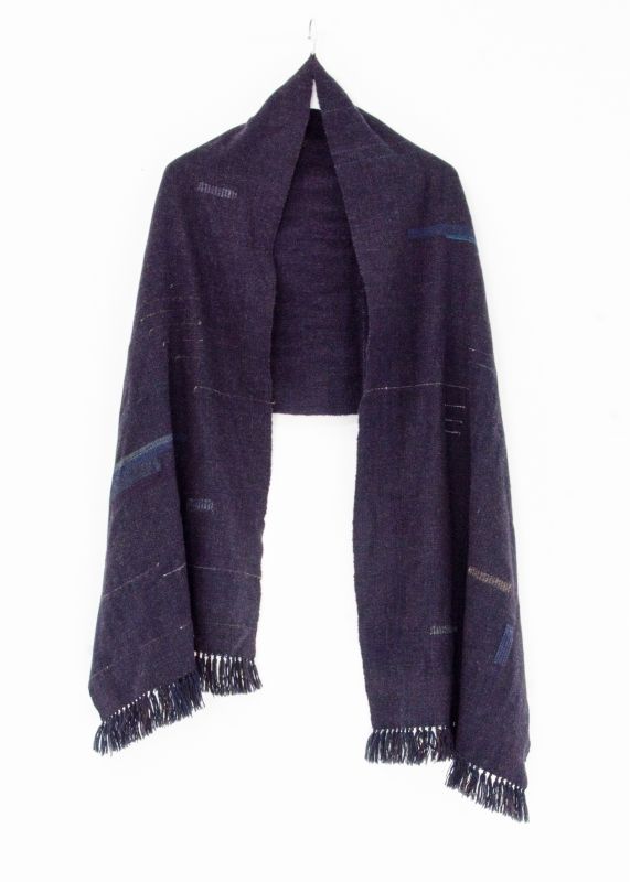 濱野太郎手織りマフラーカシミヤ×セーブル