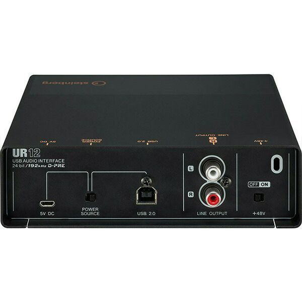 DTM・DAW UR12 Podcast Starter Pack Steinberg Steinberg UR12のカラバリモデルUR12 Black&Copper Modelが発売