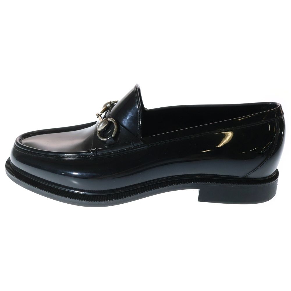 GUCCI グッチ レインホースビット ラバーローファー ブラック