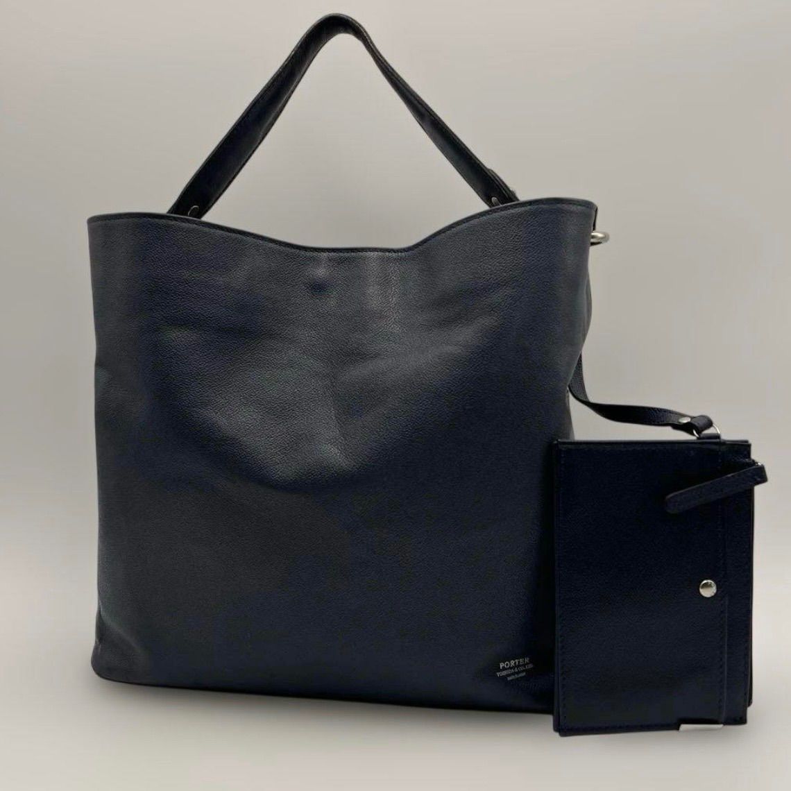 ✨PORTER LINK トートバッグ ネイビー ポーチ付き✨ - メルカリ