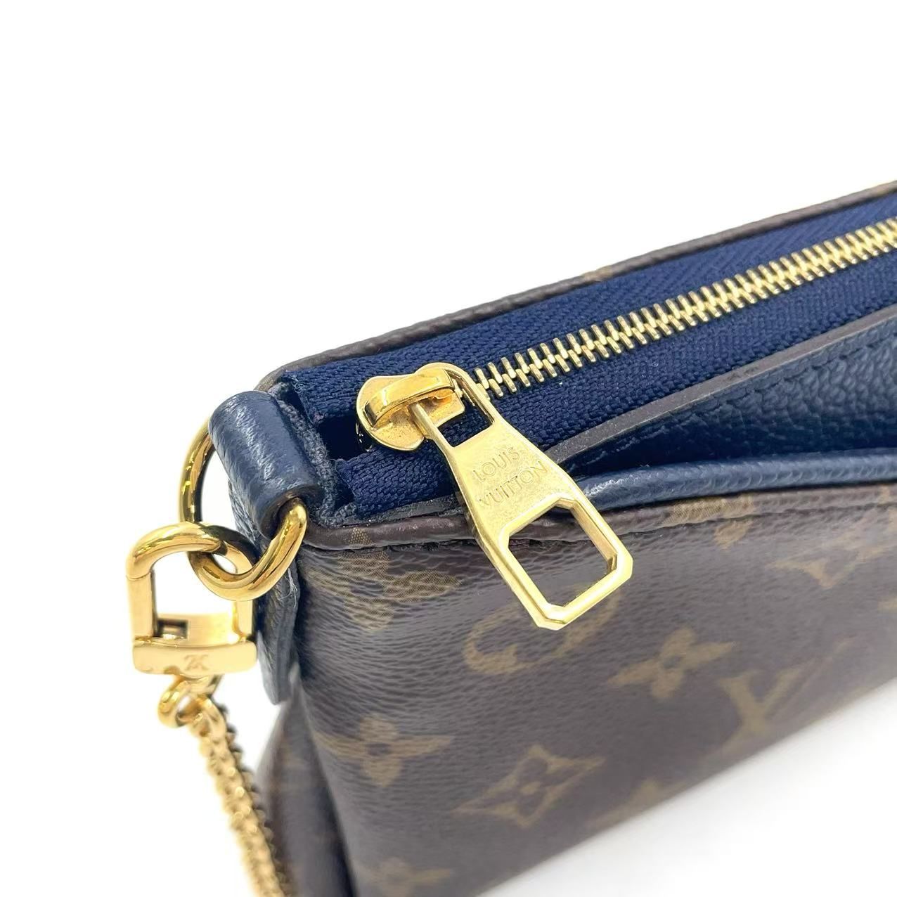 ルイヴィトン　パラスクラッチ ネイビー LOUIS VUITTON パラスクラッチ ショルダーバッグ PVC ダーク
