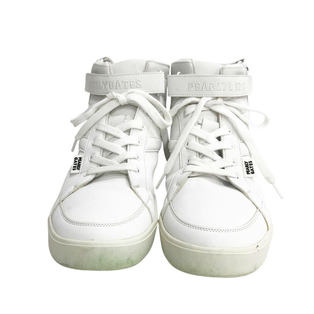 PEARLY GATES パーリーゲイツ 053-2992301 ミドルカット ゴルフシューズ ホワイト系 27.5cm 240101543918 ゴルフウェア メンズ ストスト