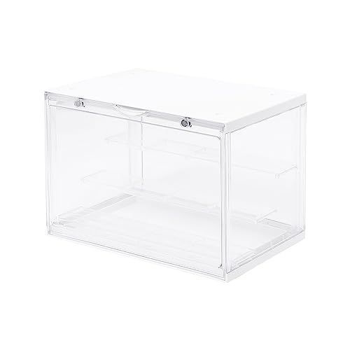 ホワイト_Large コレクションケース フィギュアケース アクリル