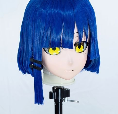 全頭マスク カツラ付き ロック付き NO.149 フルマスク ドール ヘッド