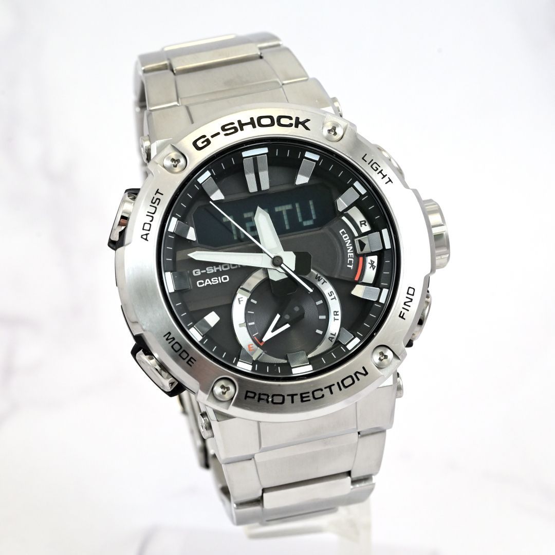 【極美品】CASIO GST-200 Bluetooth搭載　タフソーラー カシオ G-SHOCK 腕時計 メンズ G-STEEL タフソーラー Bluetooth