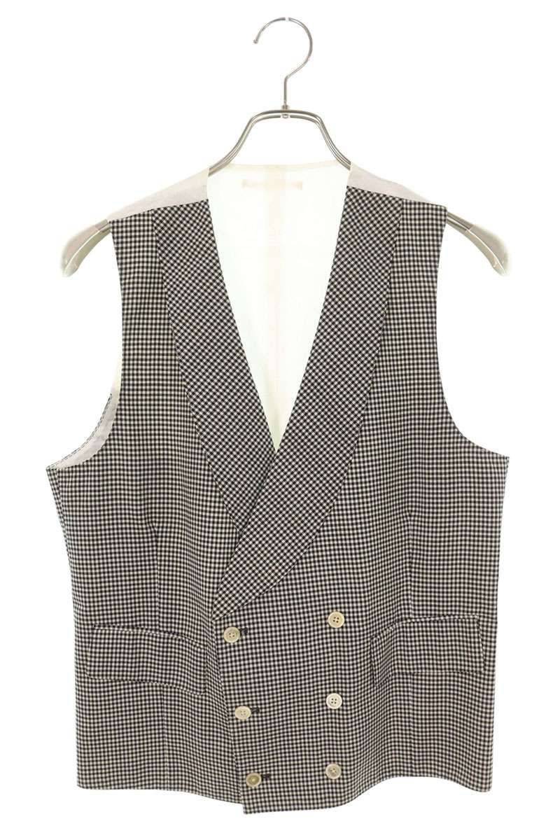 ガブリエレパジーニ EG80501-49 マドラスチェックジレ メンズ 46