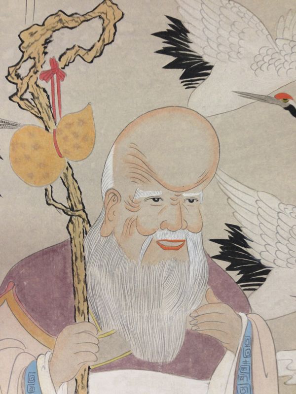 セール！・  掛け軸　幅広　寿老人 掛軸-幅広-寿老人 - メルカリ