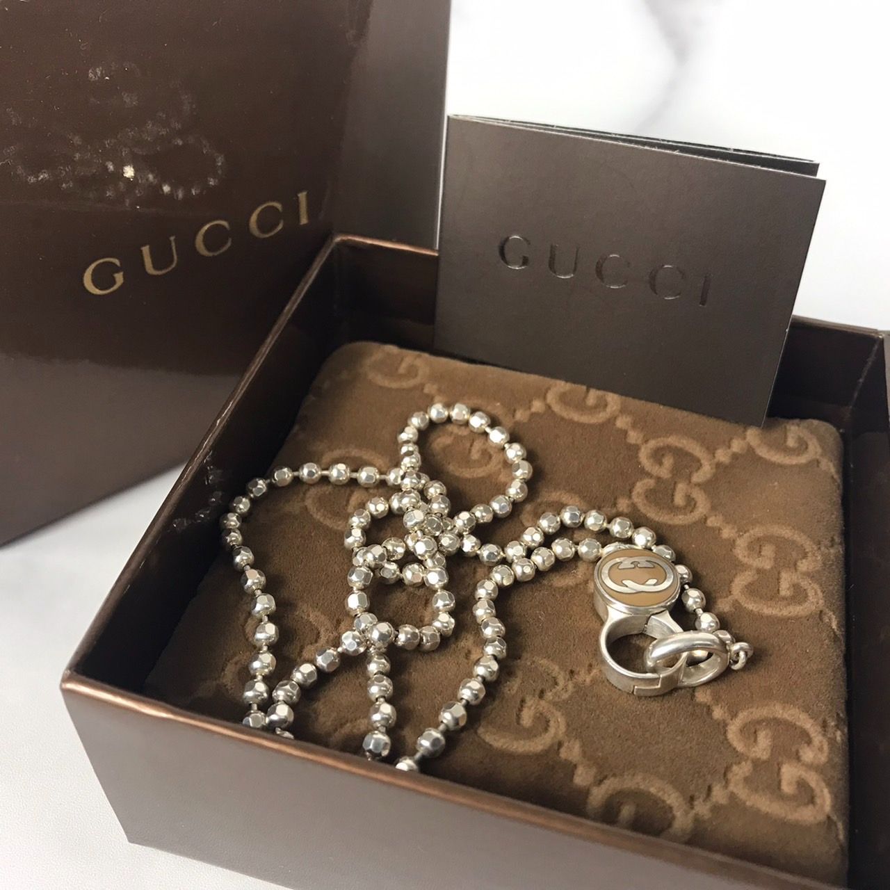 極美品】グッチ GUCCI インターロッキング GGロゴ フックモチーフ 