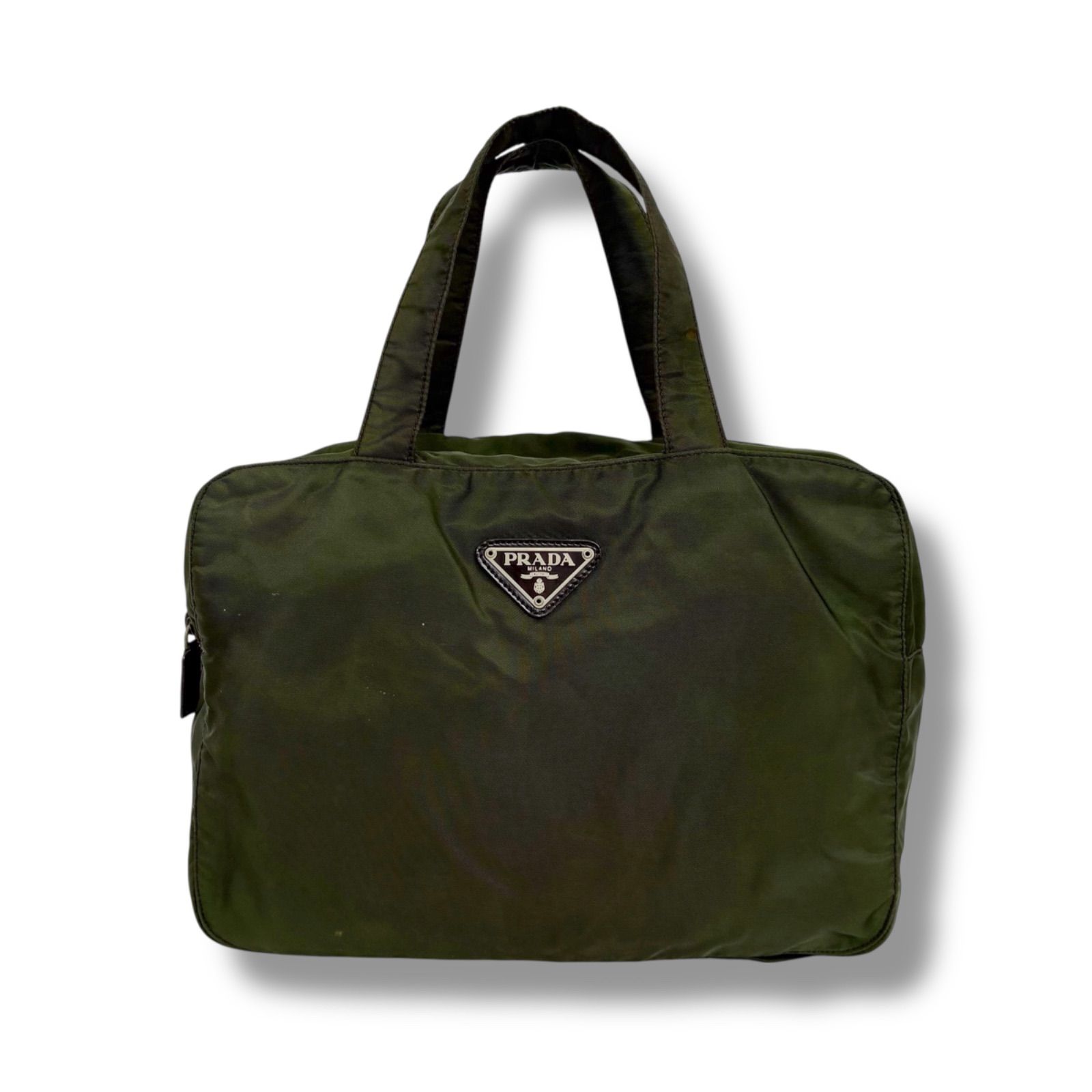 PRADA カーキ　ナイロン ハンドバッグ PRADA ハンドバッグ カーキナイロン PRADA カーキ ナイロン