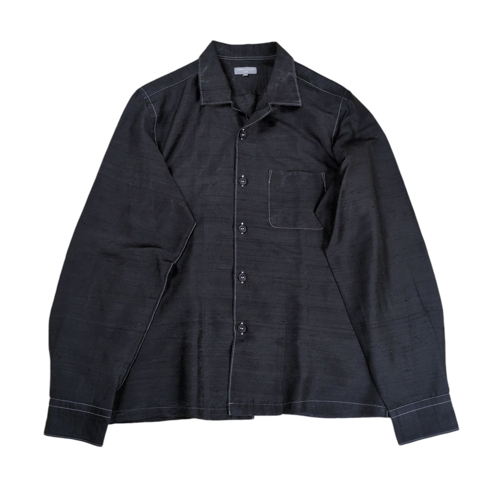 COMME des GARCONS HOMME 田中オム 03SS オープンカラー シルク
