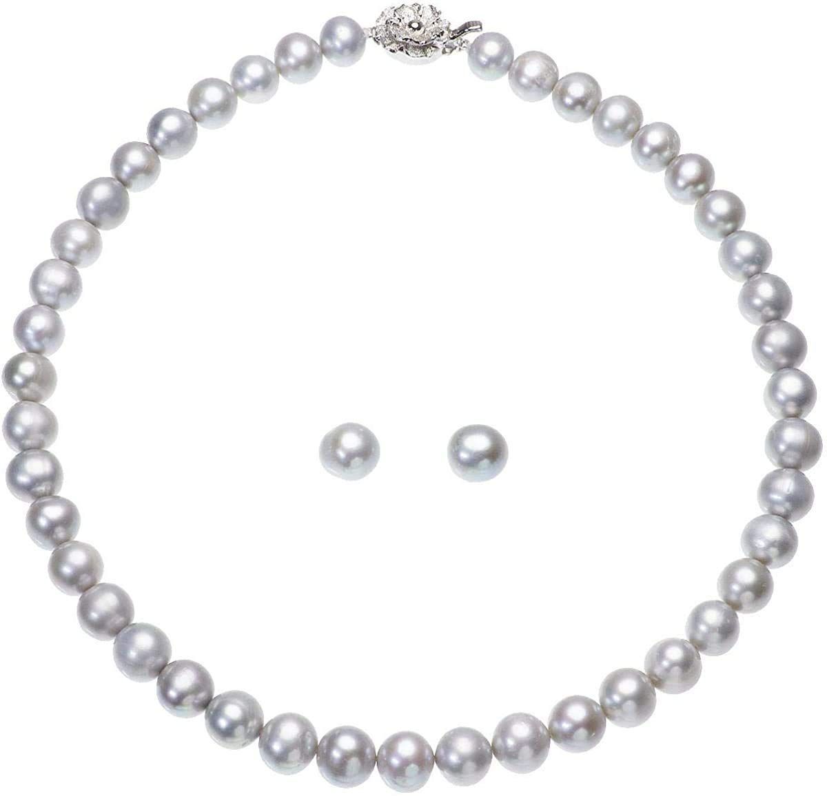 【新着商品】パール ネックレス 冠婚葬祭 セット 本真珠 高級 淡水真珠 大粒