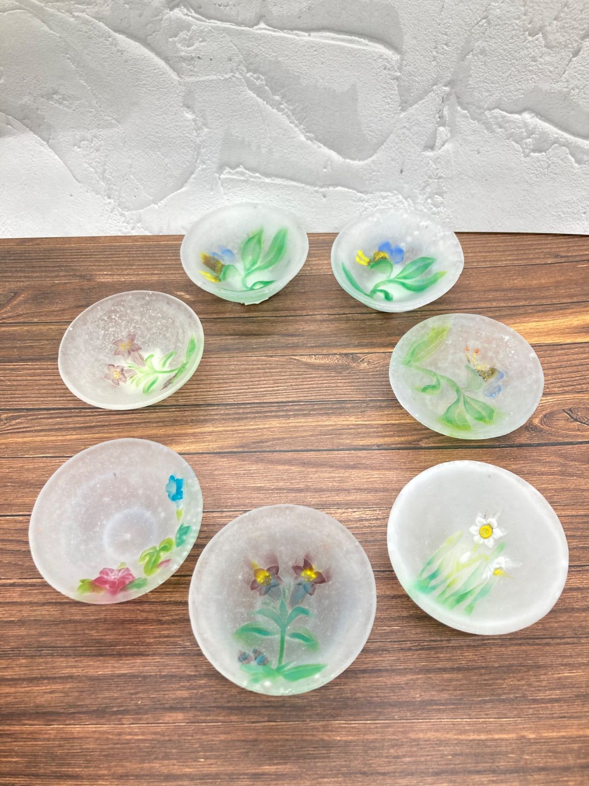 新品】月夜野工房 ガラスのうつわ6個セット お猪口 希少品 2024 小物