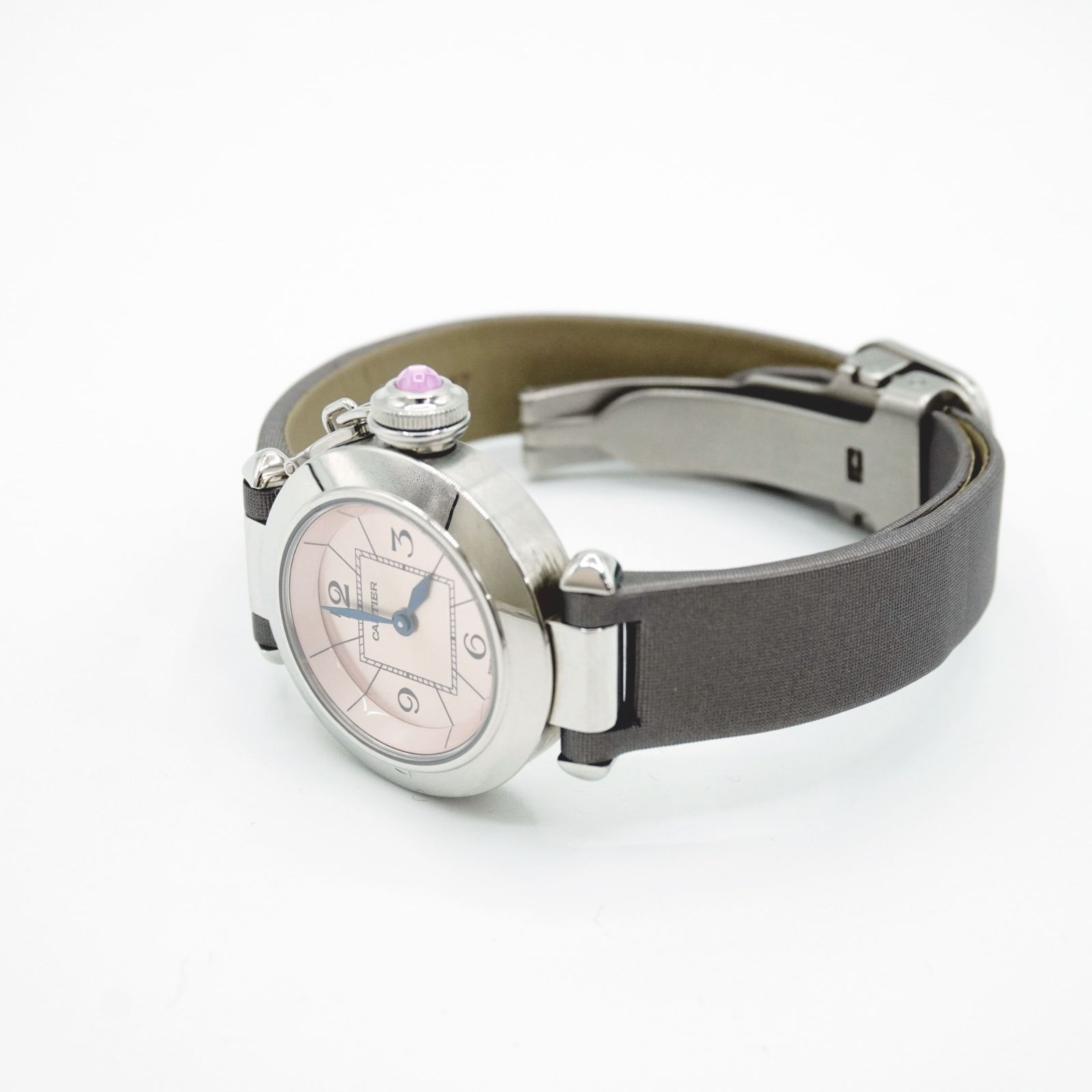 カルティエ Cartier ミスパシャ W3140026 ピンク SS/レザー