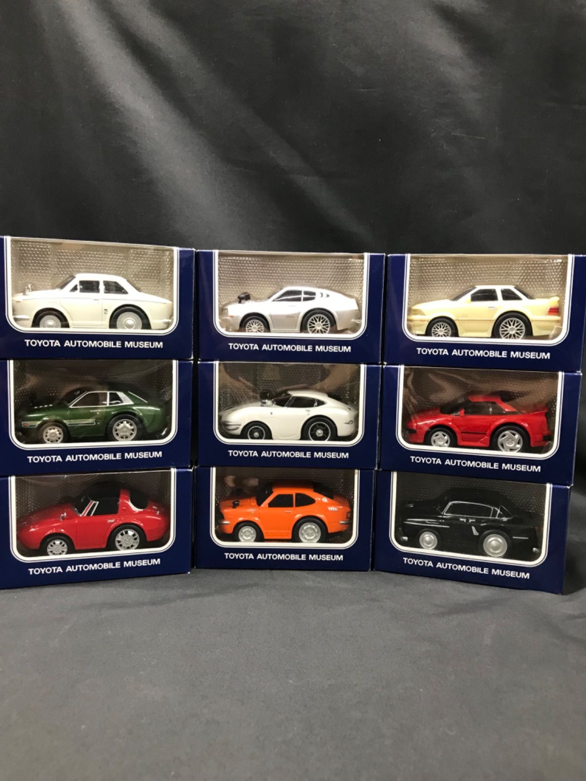 トヨタ博物館オリジナルプルバックカー 9台セット - おもちゃ