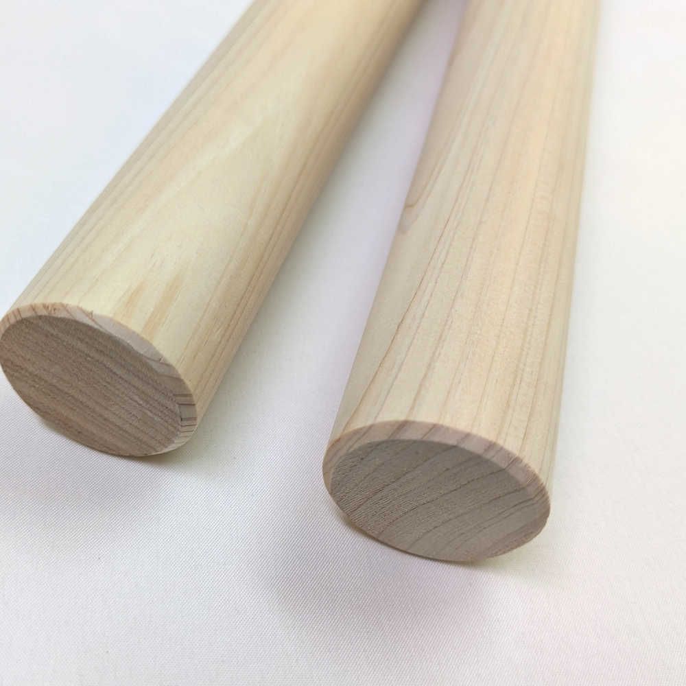 和太鼓バチ 屋台囃子向け 逆テーパーバチ 材質：ヒノキ 太さ先端