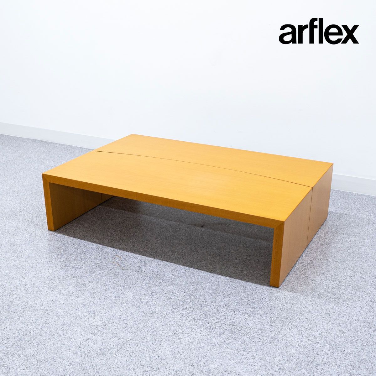 arflex アルフレックス PONTE ポンテ センター ロー テーブル 木製 川崎文夫 定価27万