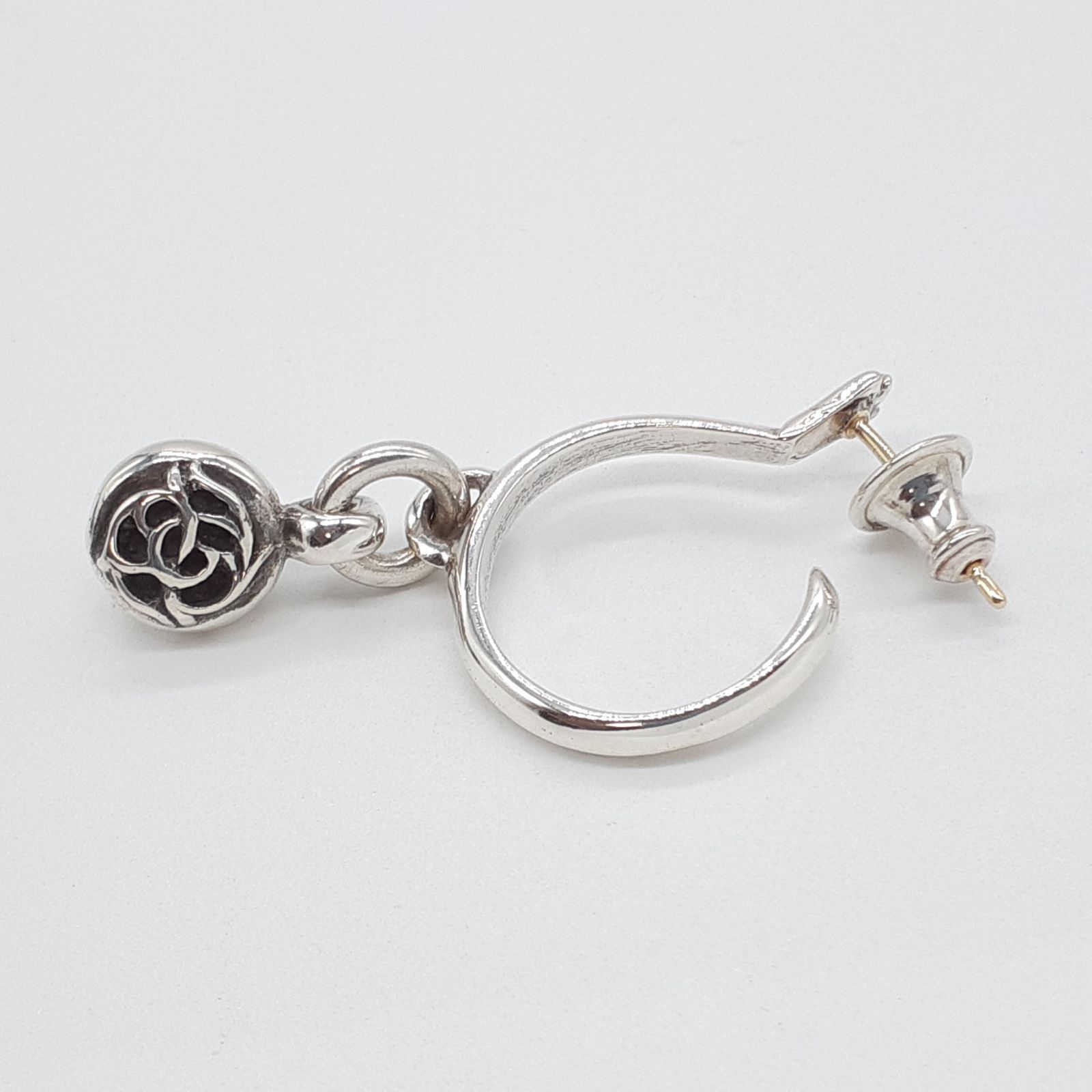 CHROME HEARTS クロムハーツ ピアス シルバー STERLING 14K FLRL BALL 