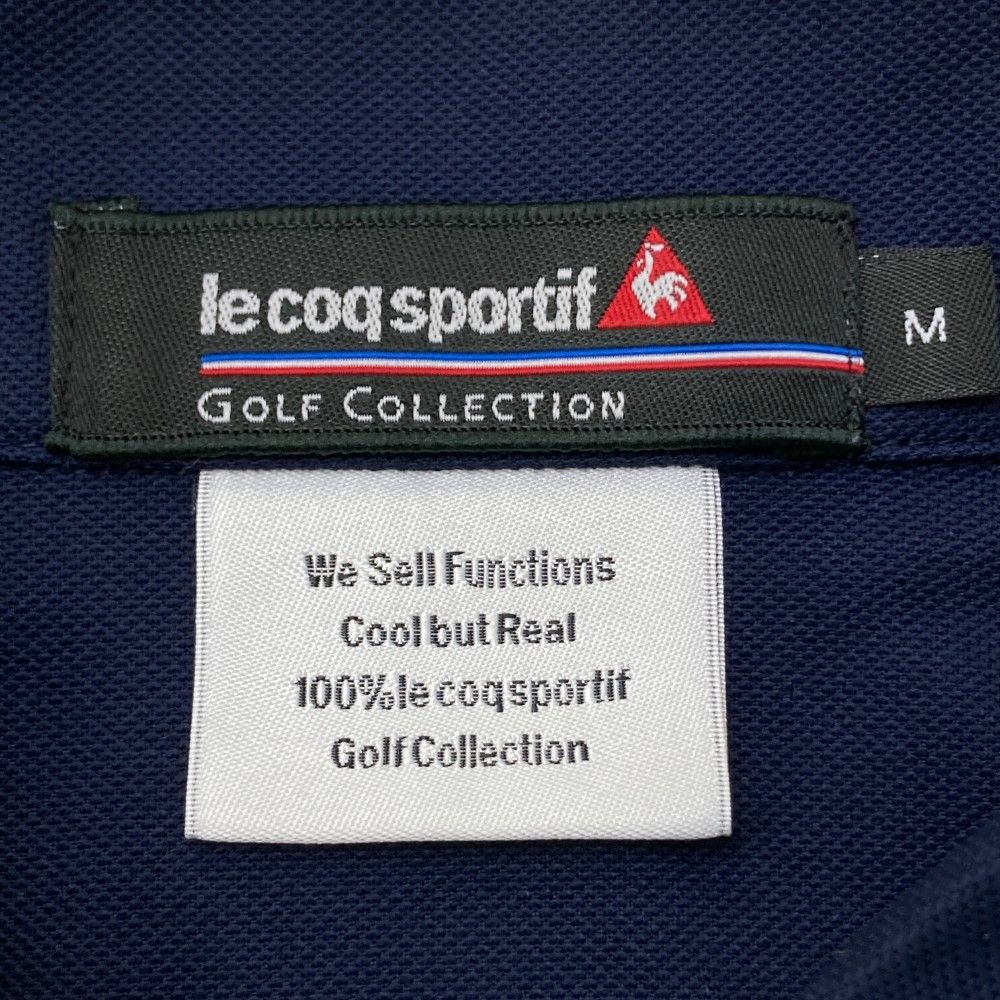 サイズ：M LE COQ GOLF ルコックゴルフ 半袖ポロシャツ ペイント