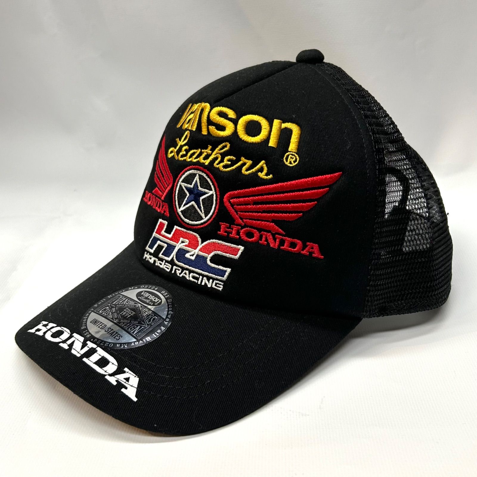 VANSON×HONDAコラボ】ツイルメッシュCAP バンソン ホンダ コラボ