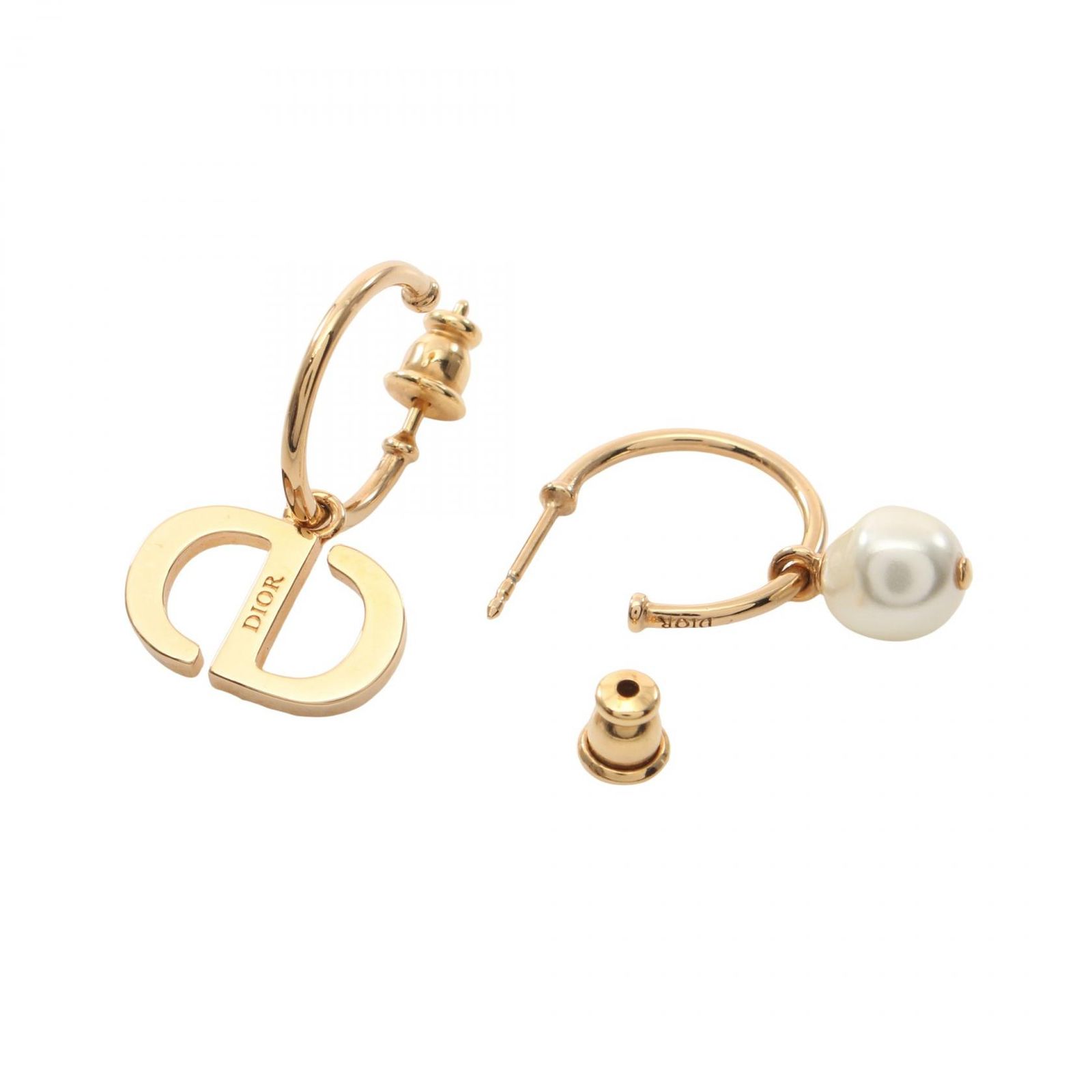 ディオール Dior ピアス CDロゴ ゴールド GP（ゴールドメッキ