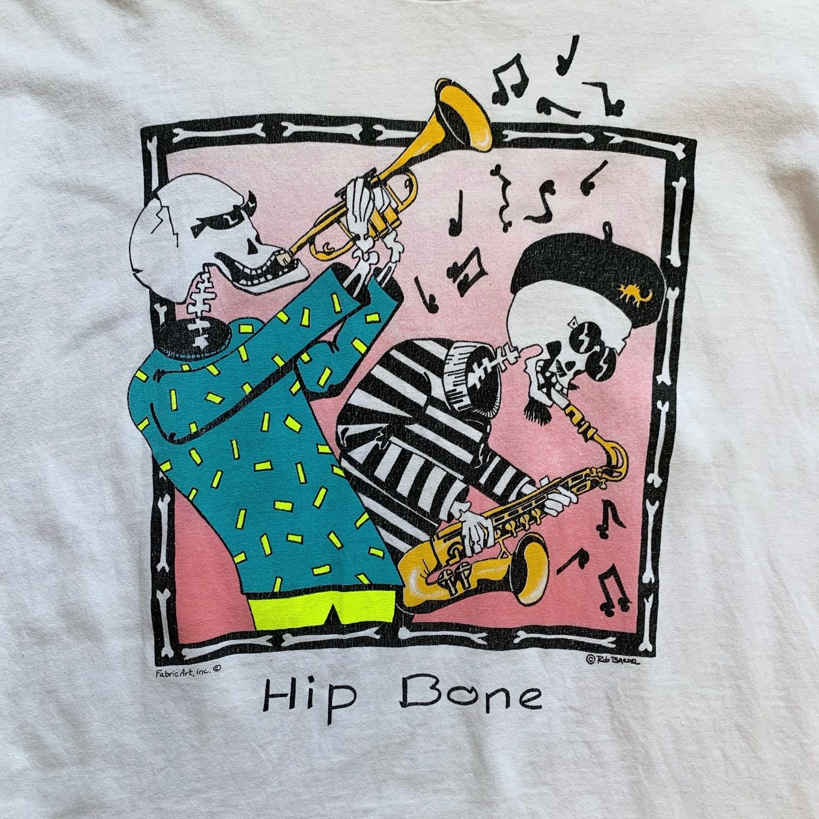 とっておきし福袋 Bardel Rob Art Fabric 90's Hip アート系 T-Shirts【XL】 Bone トップス