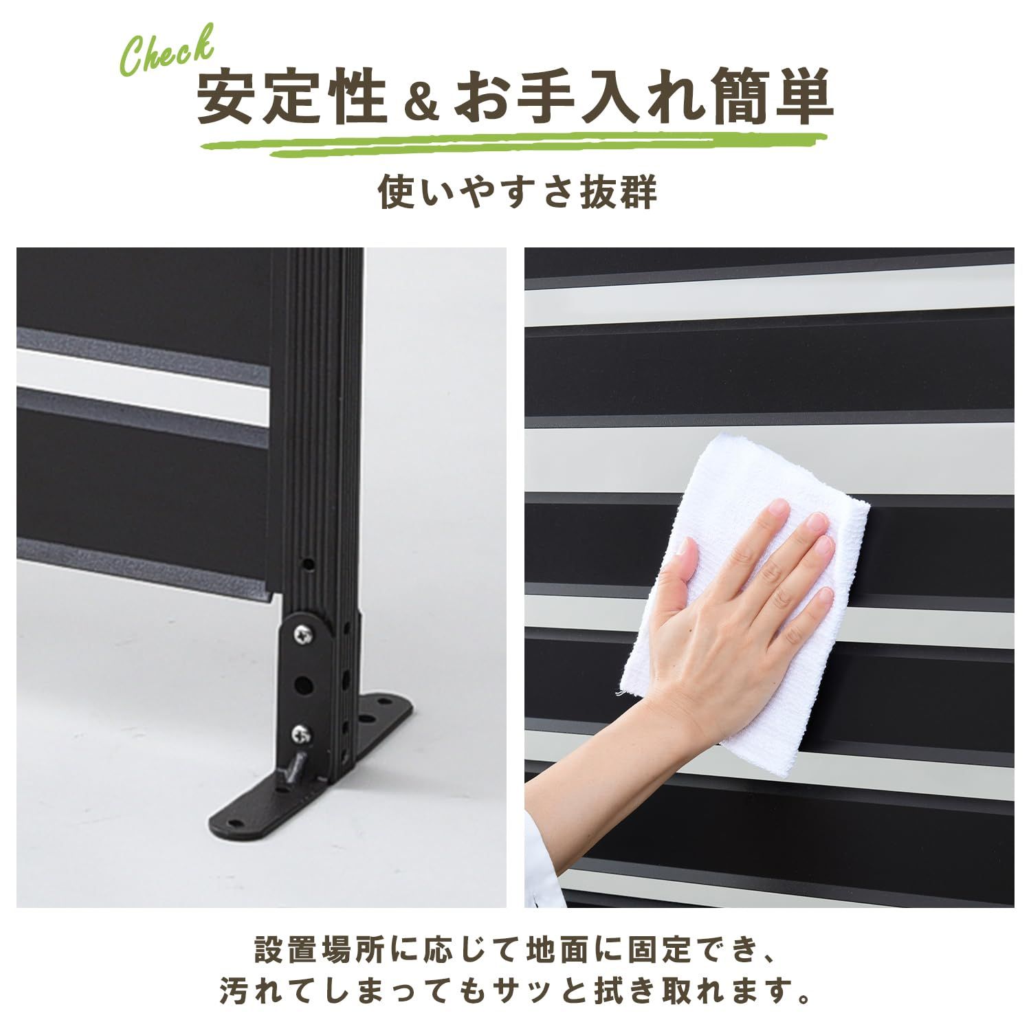 ガーデンマスター Gardenmaster アルミボーダーフェンス 幅120×高さ149㎝ フェンス 目隠し アルミ ルーバー 衝立 屋外 日よけ 組立簡単 グレー KABF-120H MARWIL-DEMENAGEMENTS_CH