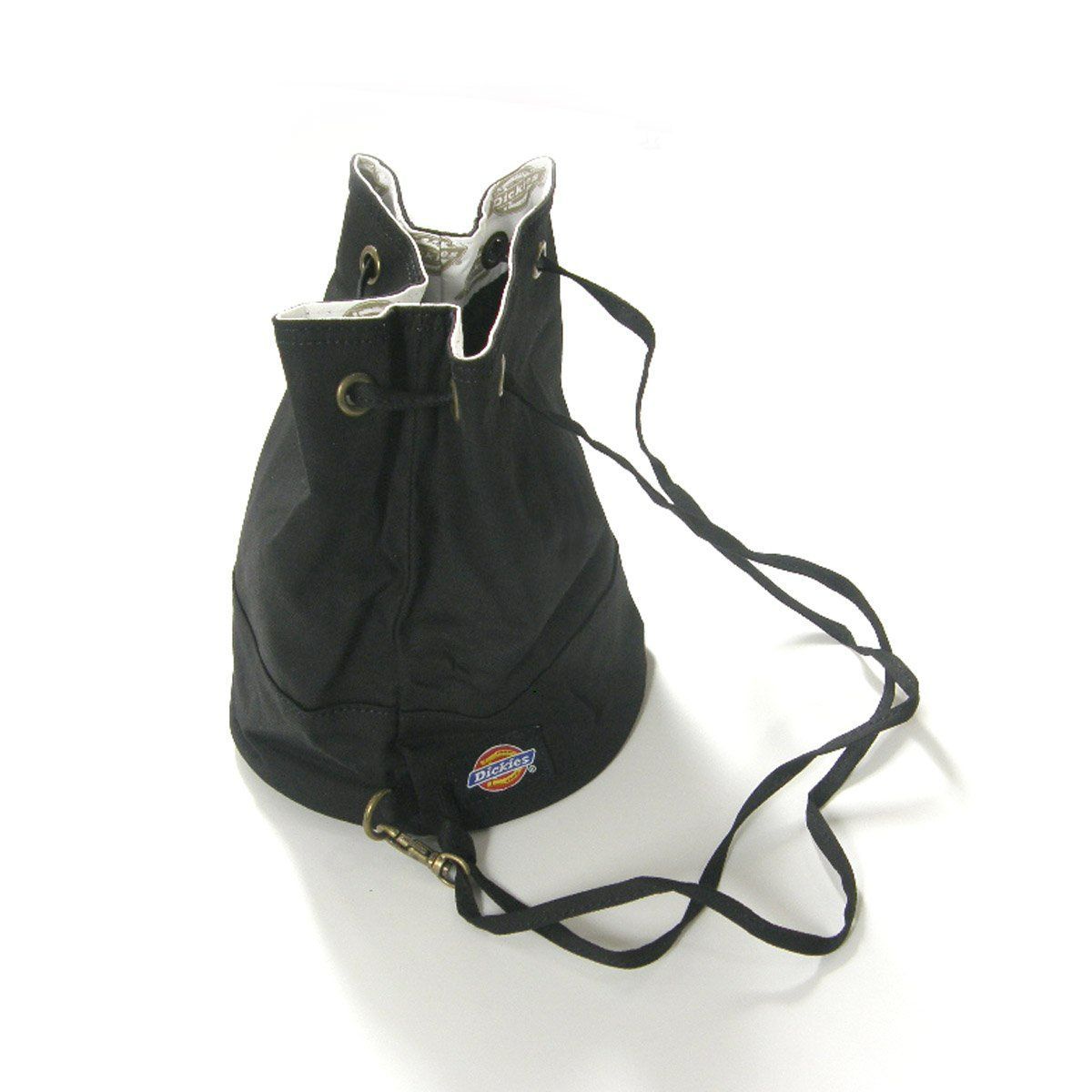 【新品】 Dickies / ディッキーズ　巾着 パースバッグ PURSE BAG ショルダーバッグ 巾着バッグ 巾着ポーチ キャンバス 黒 ブラック