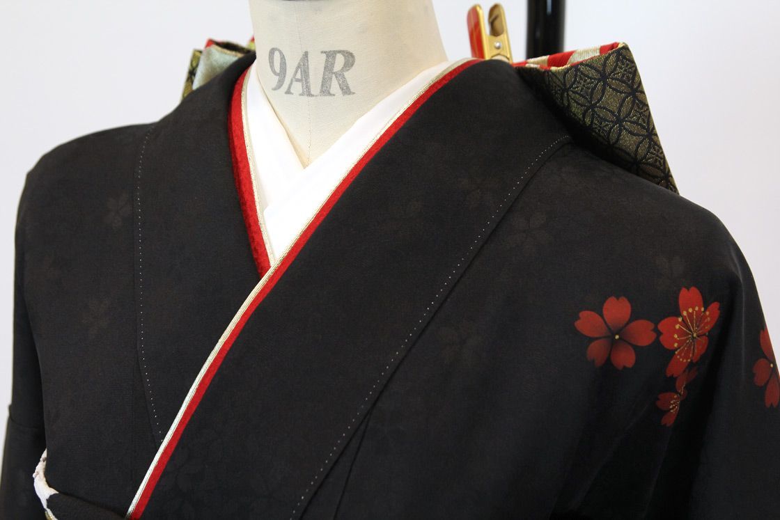 振袖フルセット 6点セット お洒落 モード かっこいい 黒赤