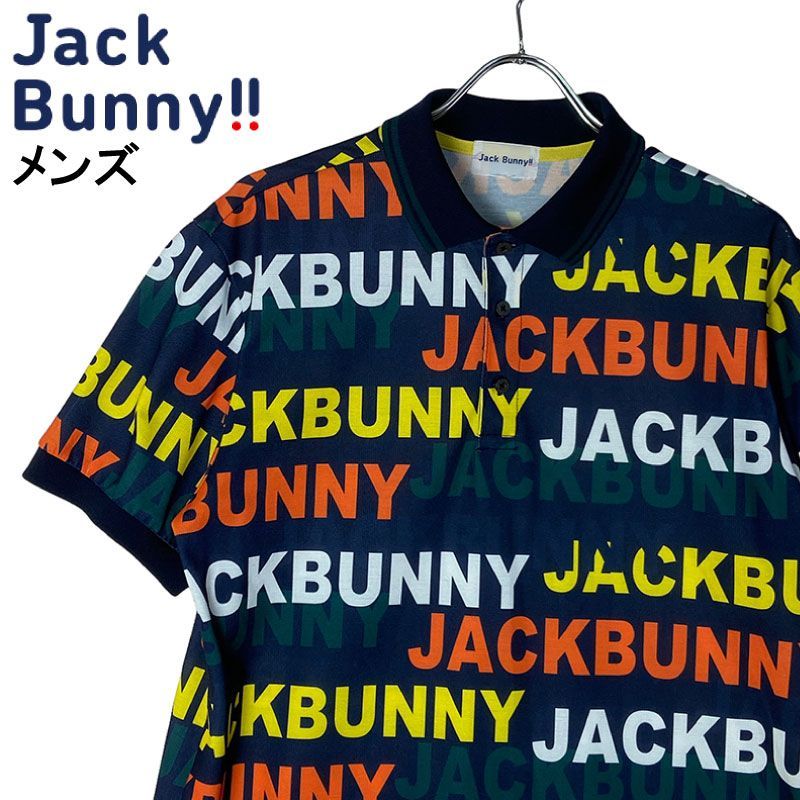 JACK BUNNY ジャックバニー 半袖ポロシャツ カラシ色 サイズ４ ゴルフ