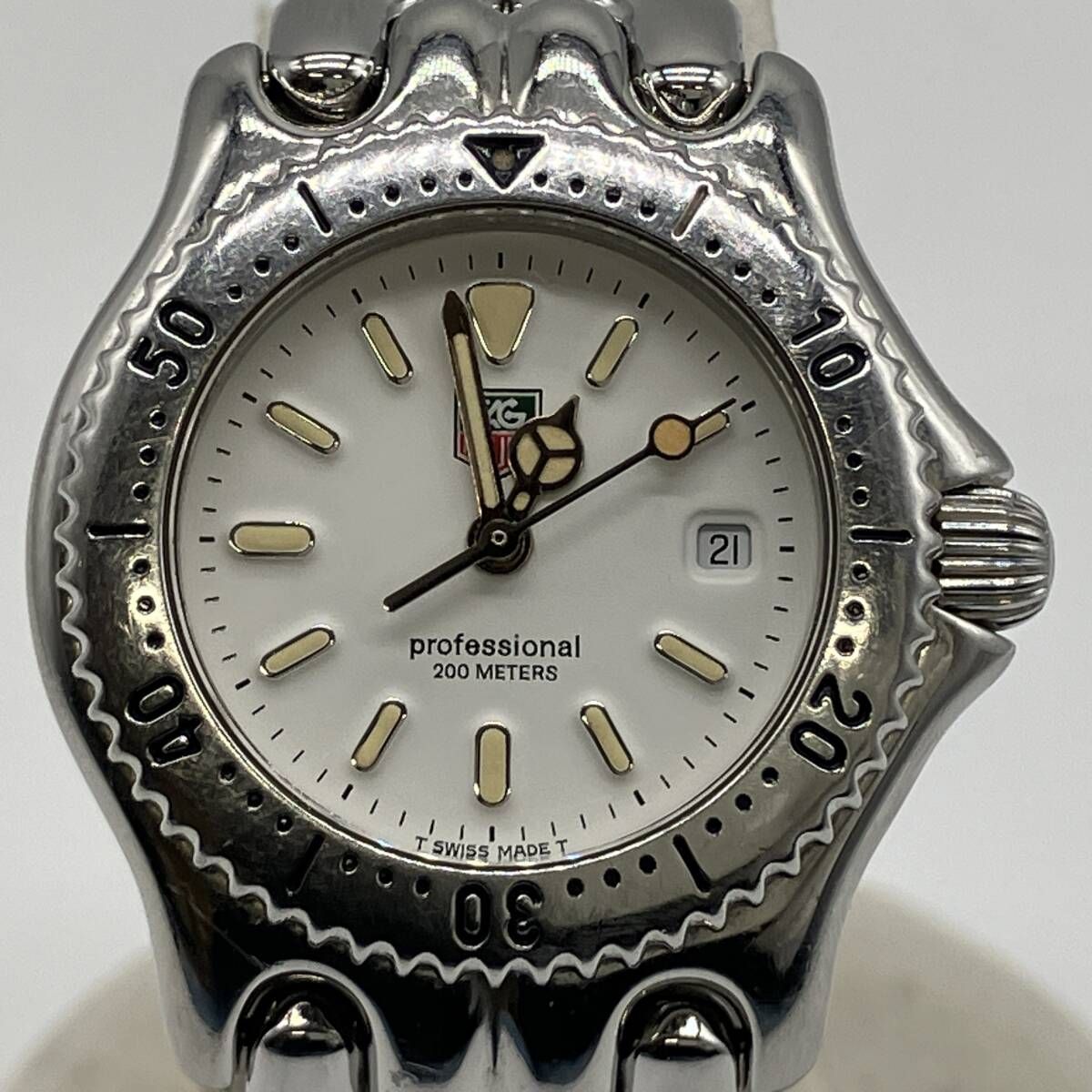本体のみ TAG HEUER タグホイヤー クォーツ腕時計 S90.815 セル デイト プロフェッショナル 稼動品