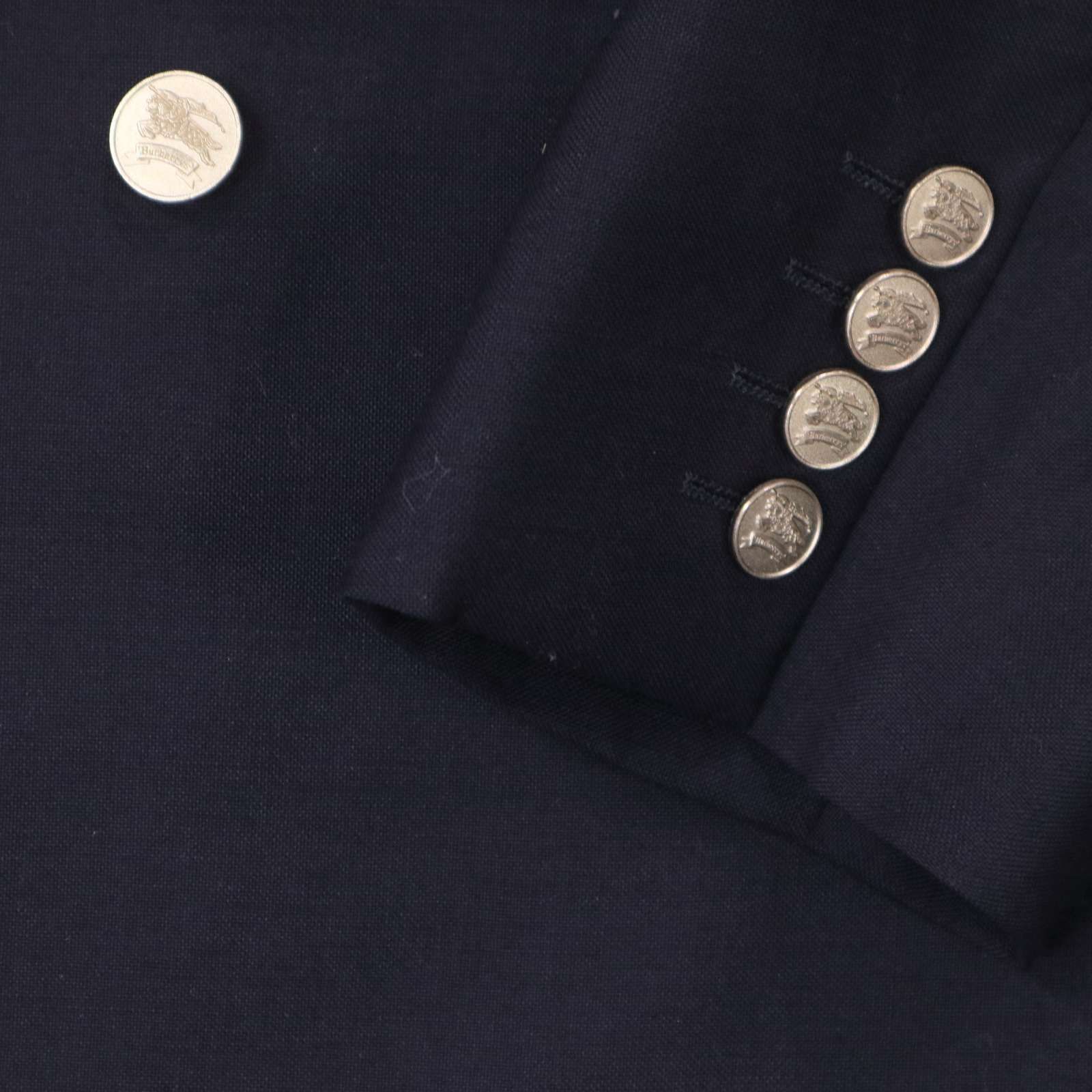 90s☆ BURBERRYS ヴィンテージ バーバリー 刻印 銀ボタン☆ ダブル