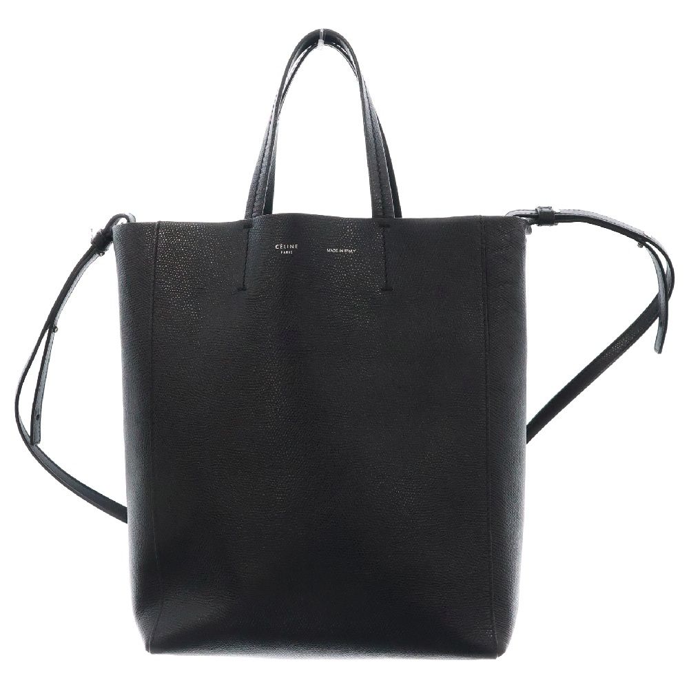 CELINE (セリーヌ) バーティカルカバ スモール ブラックレザー