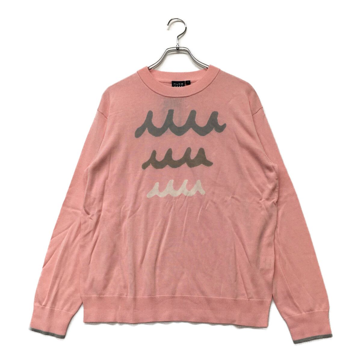 未使用品 メンズ ムータマリン muta MARINE ニット 7(XL) ピンク 薄手