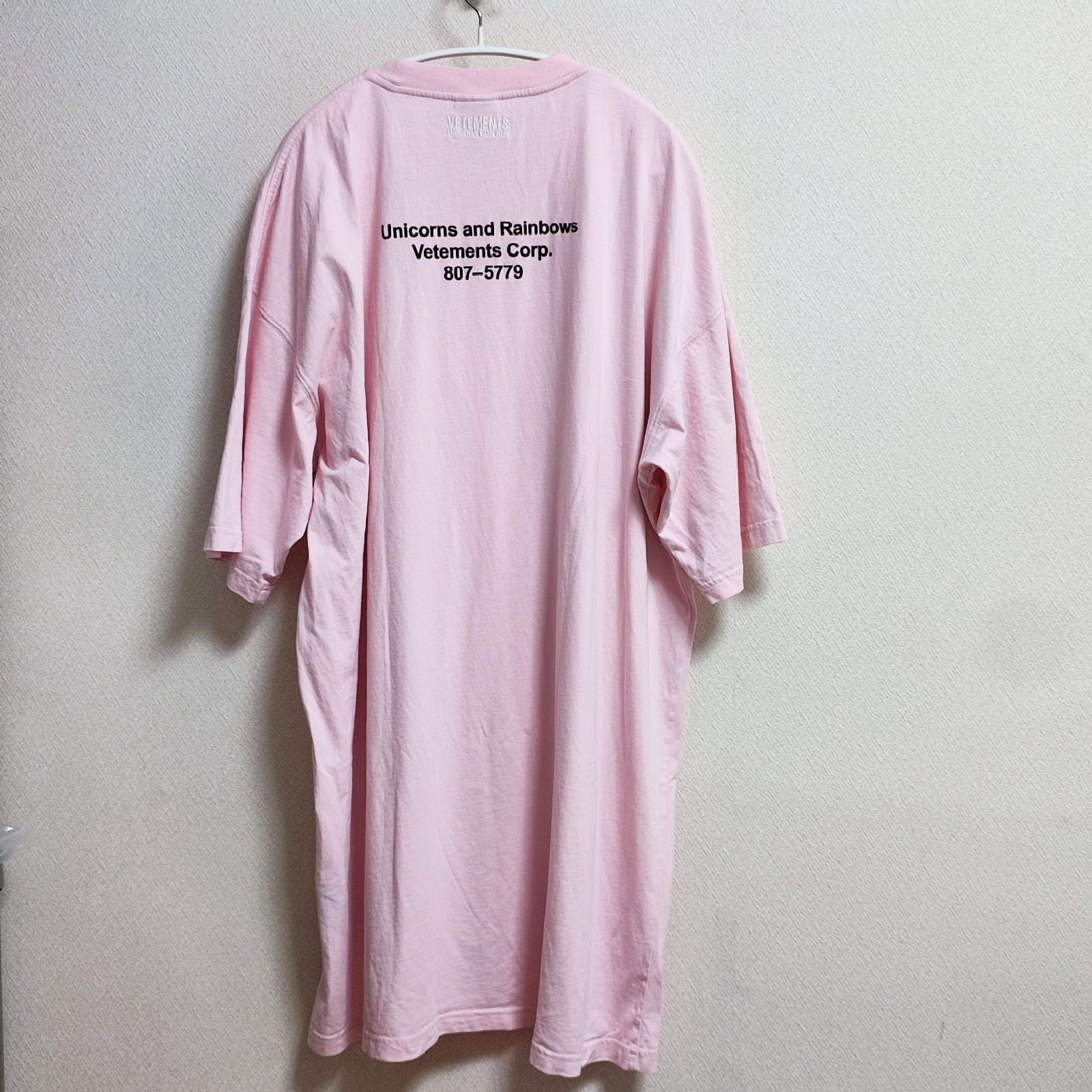 超美品】VETEMENTS ヴェトモン ユニコーンプリントオーバー