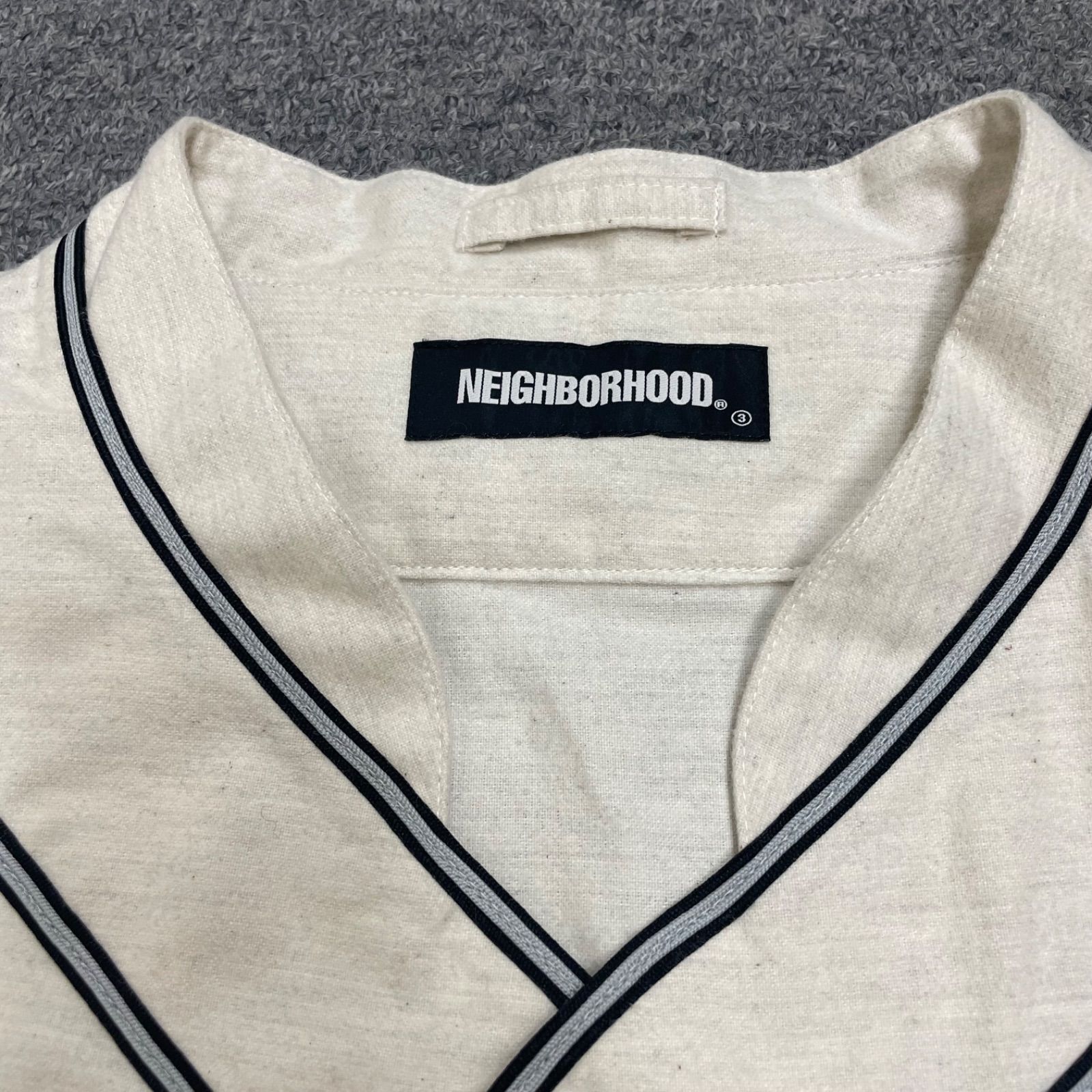 NEIGHBORHOOD 22SS B.B. C-SHIRT SS ベースボールシャツ 半袖