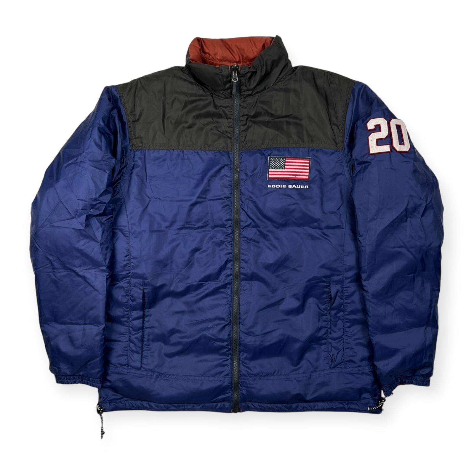 00s Eddie Bauer エディーバウアー リバーシブル ダウンジャケット