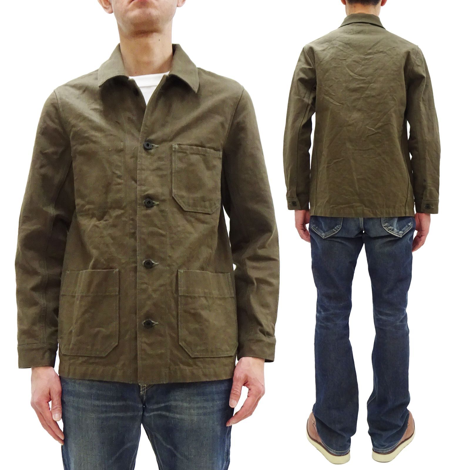 鬼デニム 13.5oz 硫化ヘビーオックス フレンチワークジャケット